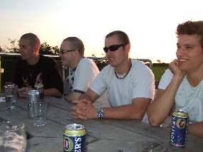 Tring Kickboxing enjoying a beer or two